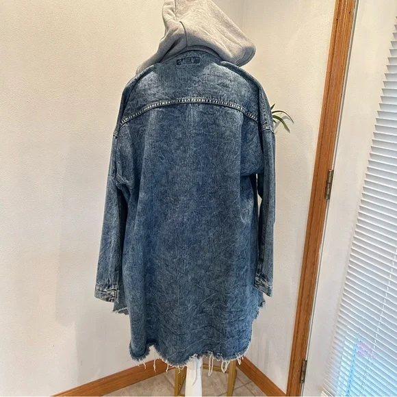 Denim Hooded Jacket for Women - Picture 8 of 11